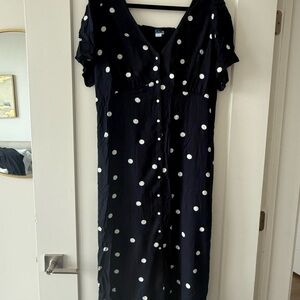 Old Navy Midi Dress with Polka Dots